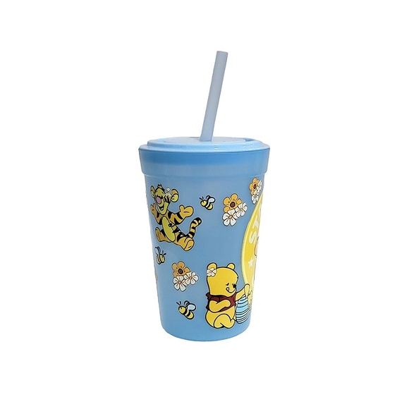 Winnie The Pooh Disney Plastic Cup 16 oz UV DTF Design Blue Kids - Picture 3 of 4